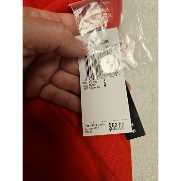 Grace Elements Women's Red Ankle Pants Size 6 Macy's Stretch Material New - Picture 5 of 8